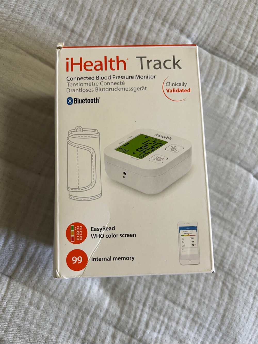 iHealth track connected blood pressure monitor